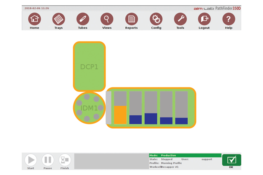 PathFinder 350D software GUI
